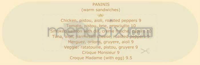 Chez Maman - San Francisco, CA menu_pic