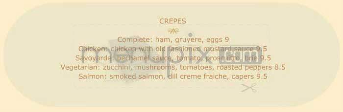 Chez Maman - San Francisco, CA menu_pic
