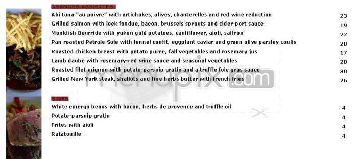 Chez Papa Bistrot - San Francisco, CA menu_pic