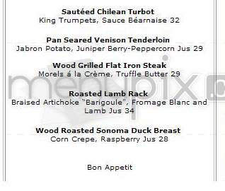 Chez Spencer - San Francisco, CA menu_pic