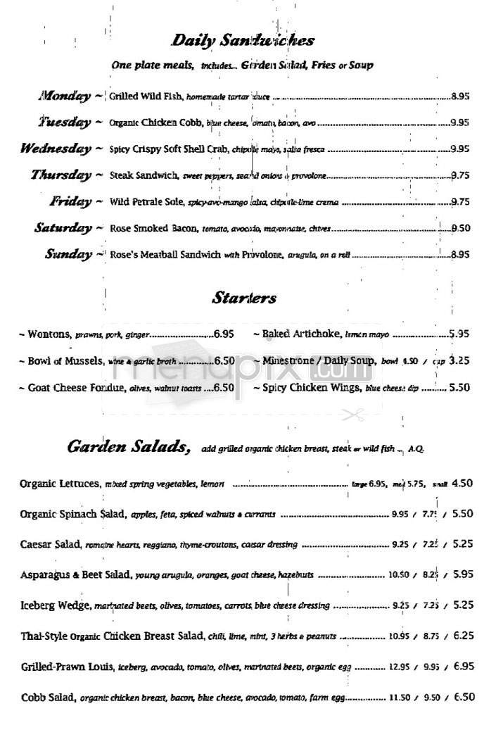 Chow - San Francisco, CA menu_pic