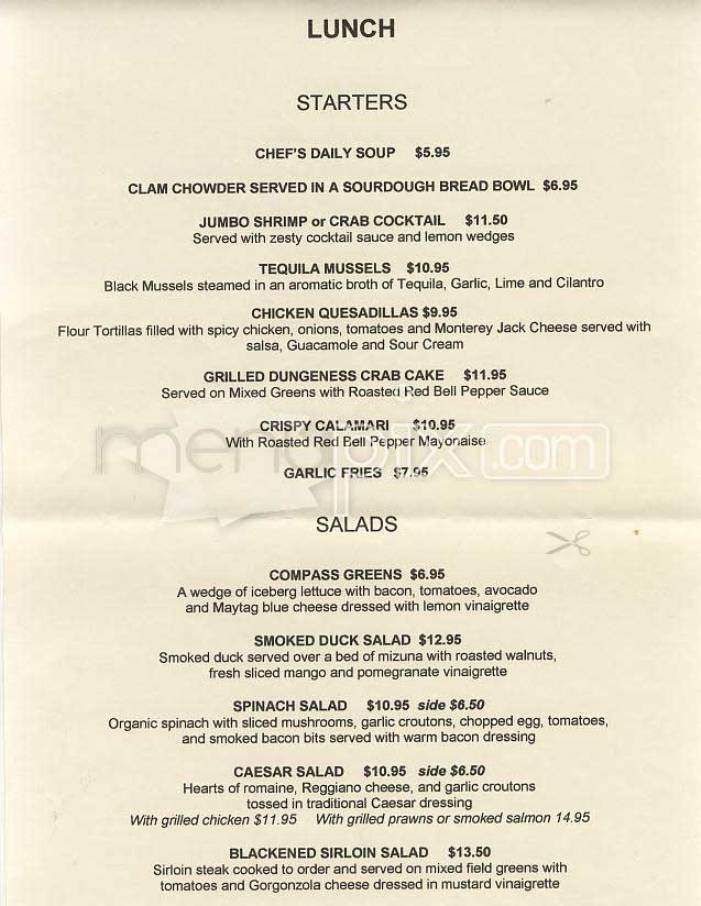 Compass Grill (Sheraton) - San Francisco, CA menu_pic