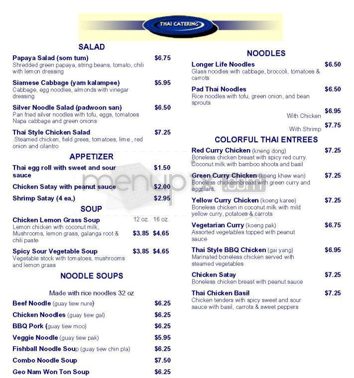 Thai-To-Go - San Francisco, CA menu_pic