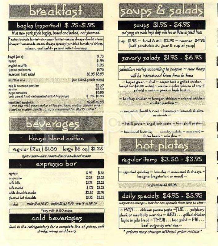 Deli and - San Francisco, CA menu_pic