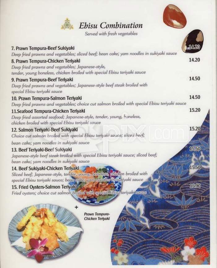Ebisu Sushi - San Francisco, CA menu_pic
