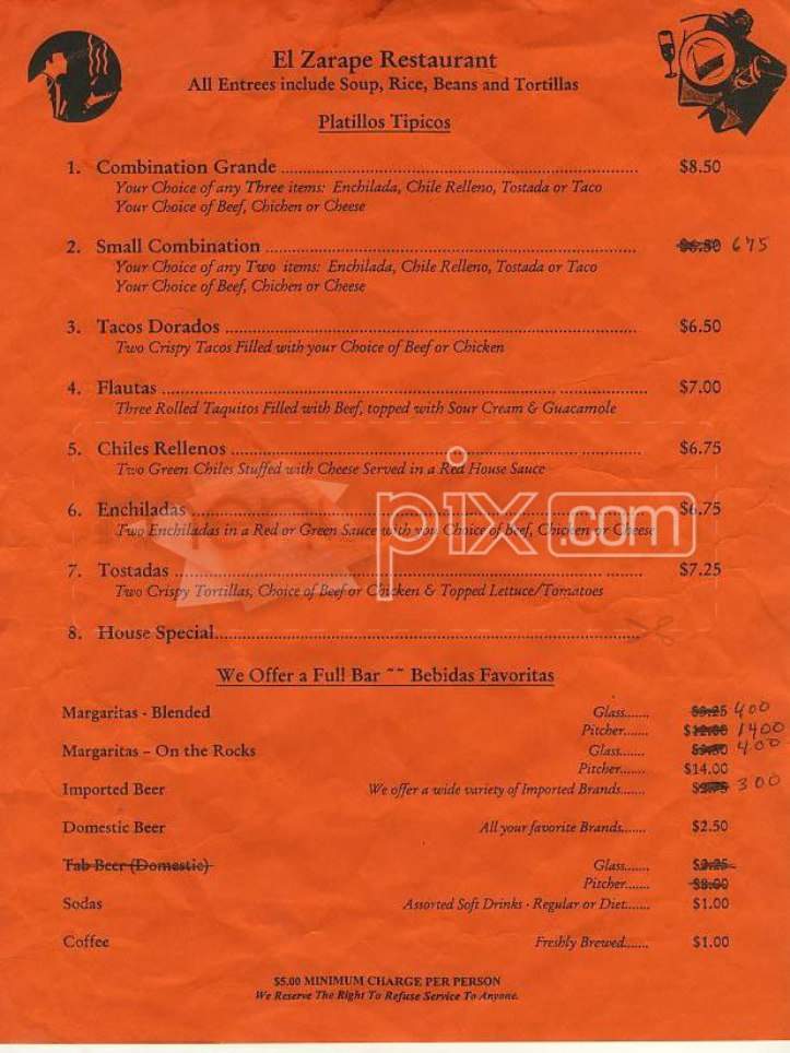 El Zarape - Bushnell, FL menu_pic