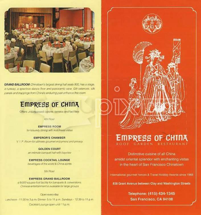 Empress Of China - San Francisco, CA menu_pic
