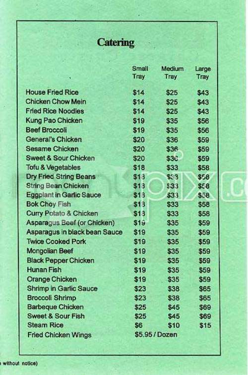 Evergreen Cafe - Rainier, OR menu_pic