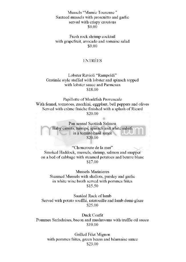 Garcon - San Francisco, CA menu_pic