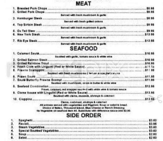Happy Chef - San Francisco, CA menu_pic