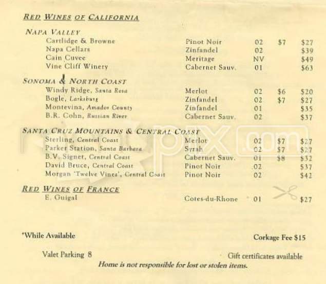 Home Restaurant - San Francisco, CA menu_pic