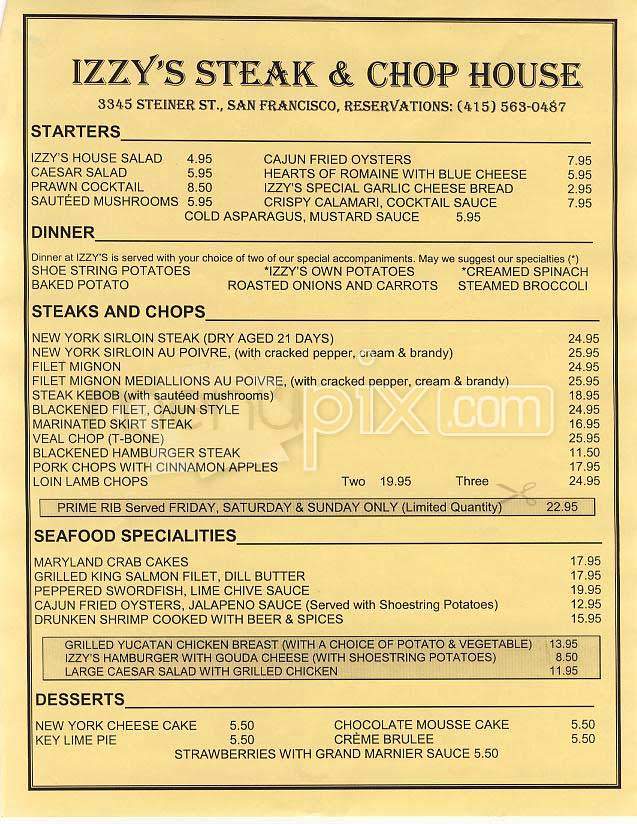 /100509/Izzys-Steaks-and-Chops-San-Francisco-CA - San Francisco, CA