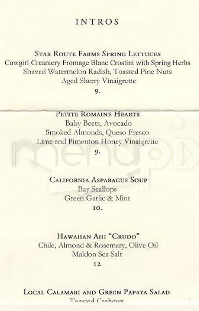 Jack Falstaff - San Francisco, CA menu_pic