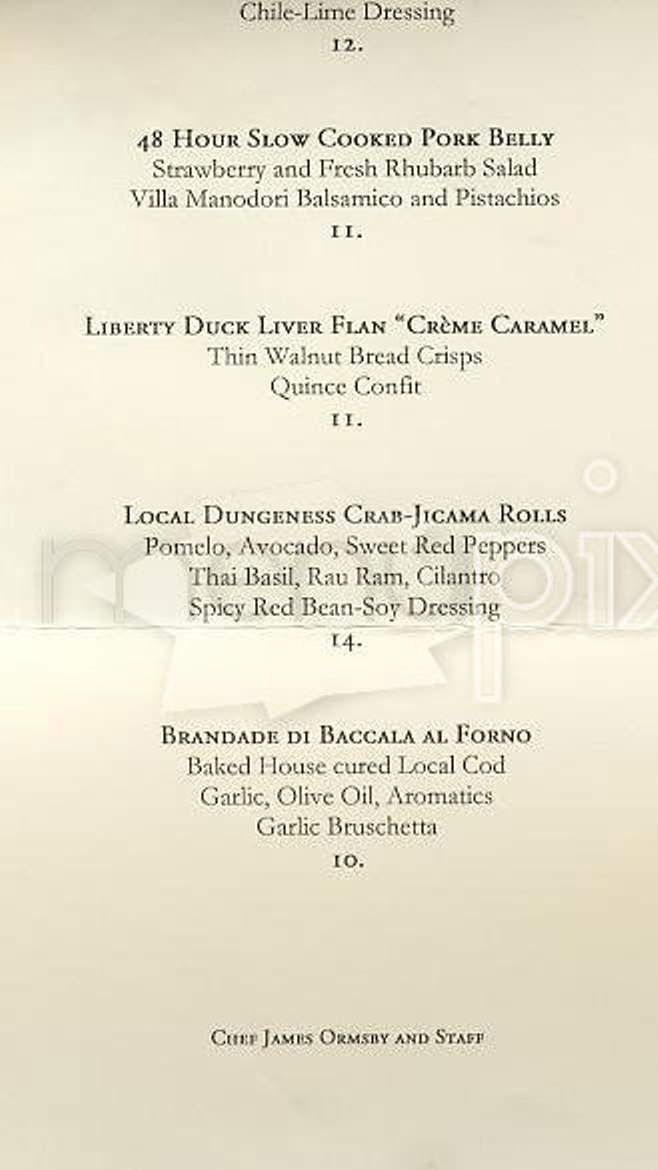 Jack Falstaff - San Francisco, CA menu_pic