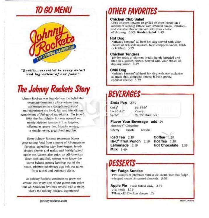 /380070623/Johnny-Rockets-Menu-Glendale-AZ - Glendale, AZ