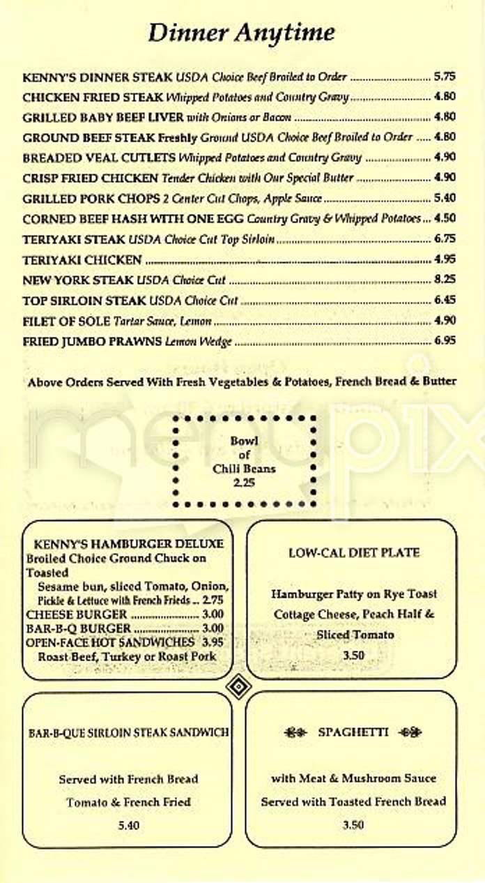 Kenny's Chinese & American - San Francisco, CA menu_pic