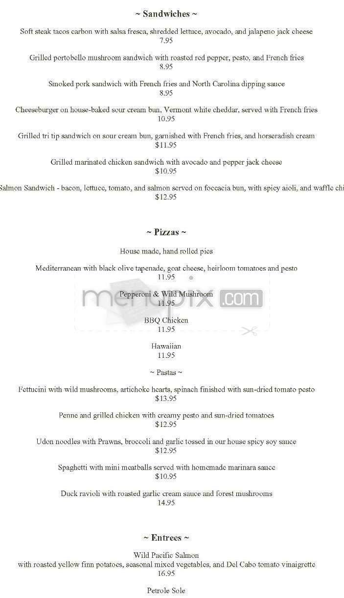 LJ's Martini Club & Grill - San Francisco, CA menu_pic