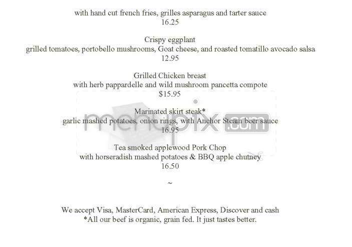 LJ's Martini Club & Grill - San Francisco, CA menu_pic