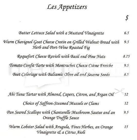 La Suite - San Francisco, CA menu_pic