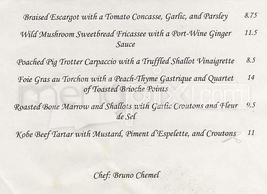 La Suite - San Francisco, CA menu_pic