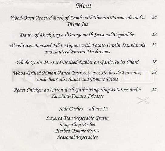 La Suite - San Francisco, CA menu_pic