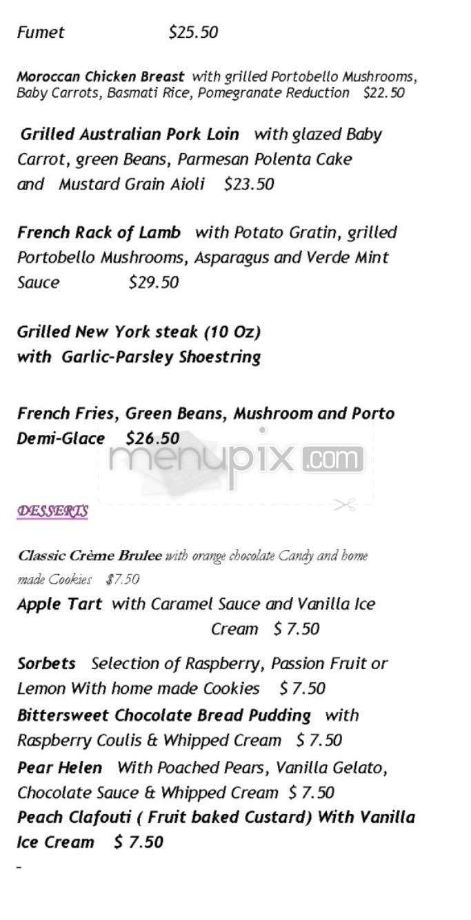 La Scene(Warwick Regis) - San Francisco, CA menu_pic