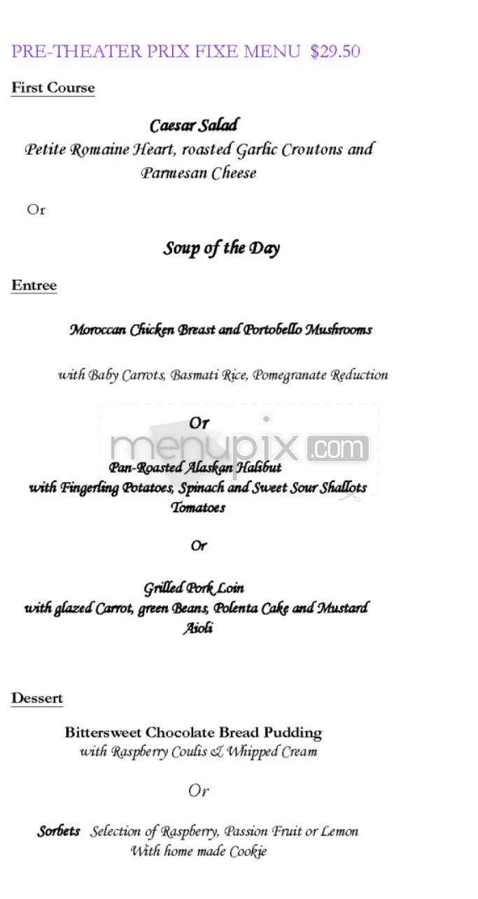 La Scene(Warwick Regis) - San Francisco, CA menu_pic