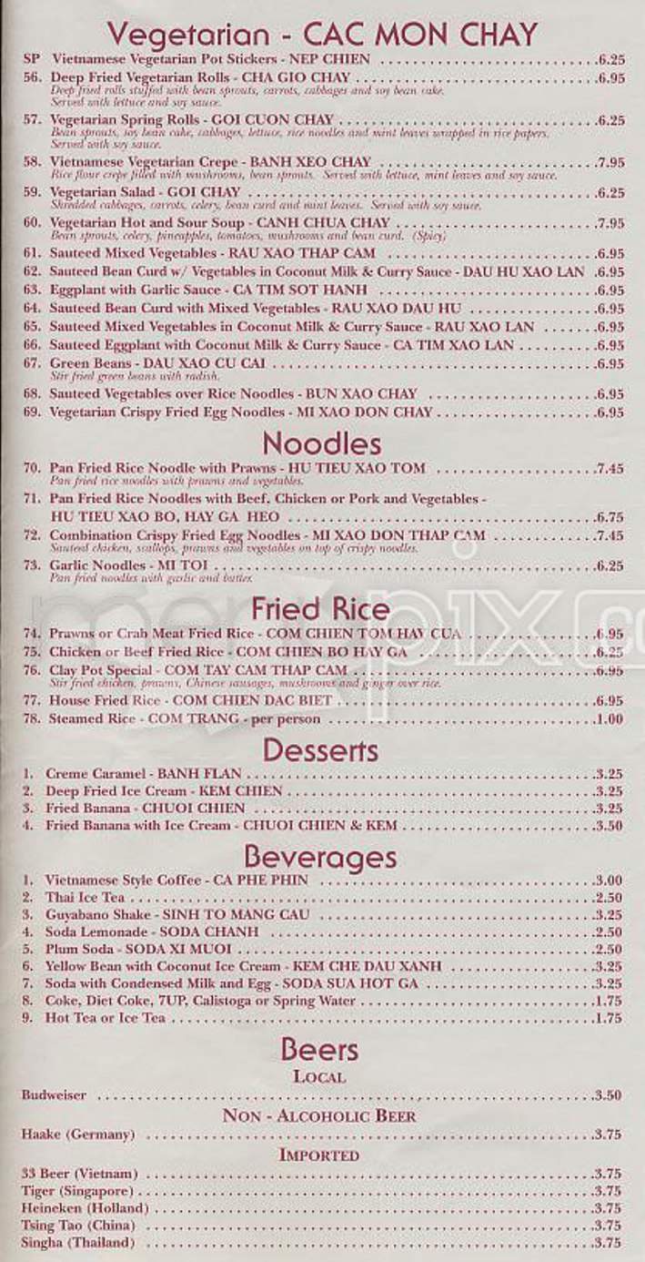 LaVie - San Francisco, CA menu_pic