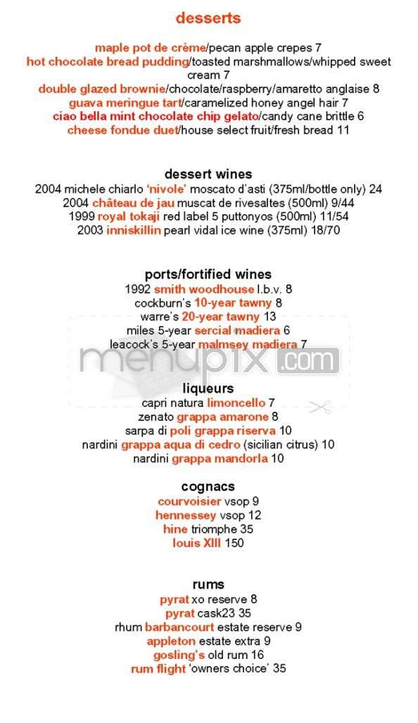 Levende - San Francisco, CA menu_pic