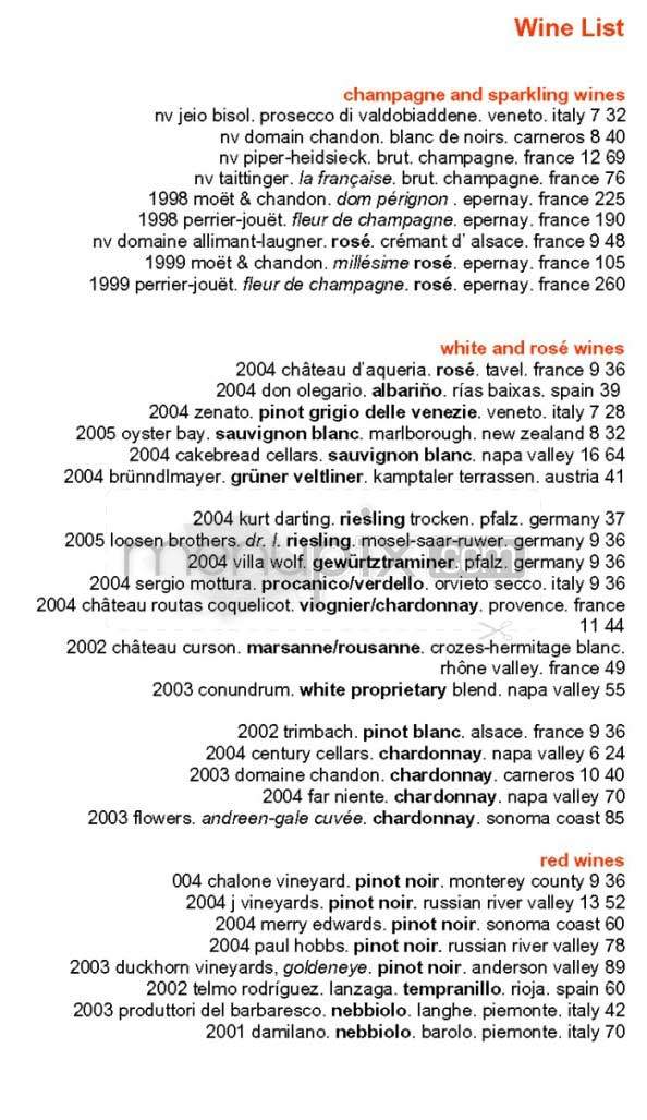 Levende - San Francisco, CA menu_pic