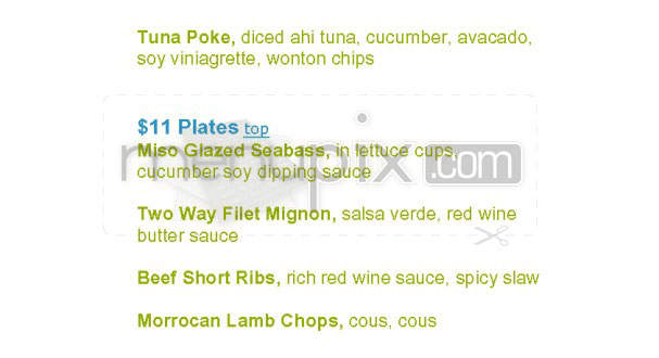 Lime - San Francisco, CA menu_pic