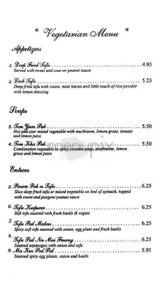 Little Thai - San Francisco, CA menu_pic