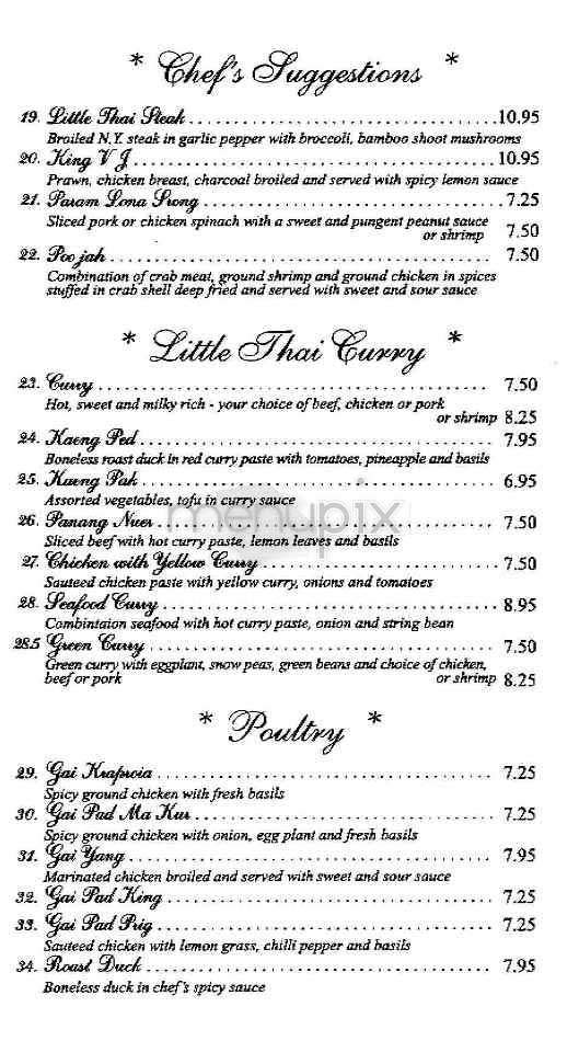 Little Thai - San Francisco, CA menu_pic