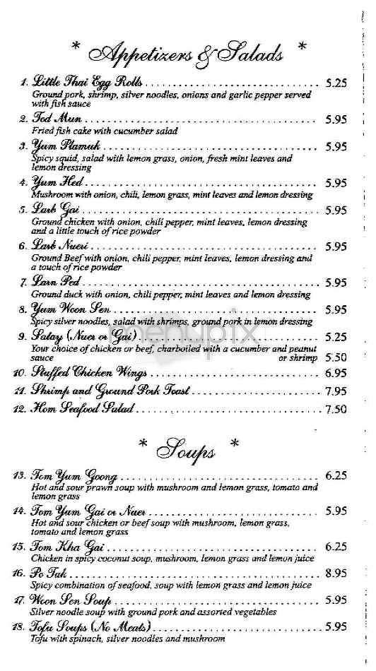 Little Thai - San Francisco, CA menu_pic