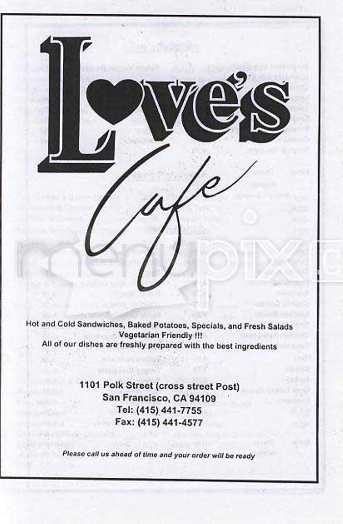 /100662/Loves-Cafe-San-Francisco-CA - San Francisco, CA