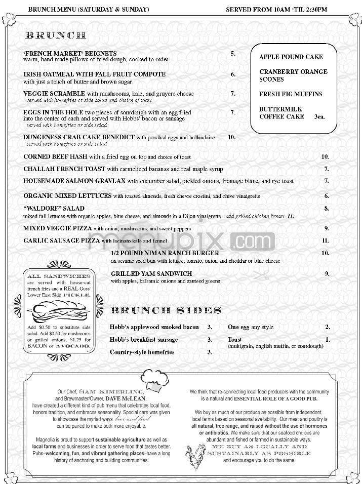 Magnolia - Maynard, MA menu_pic