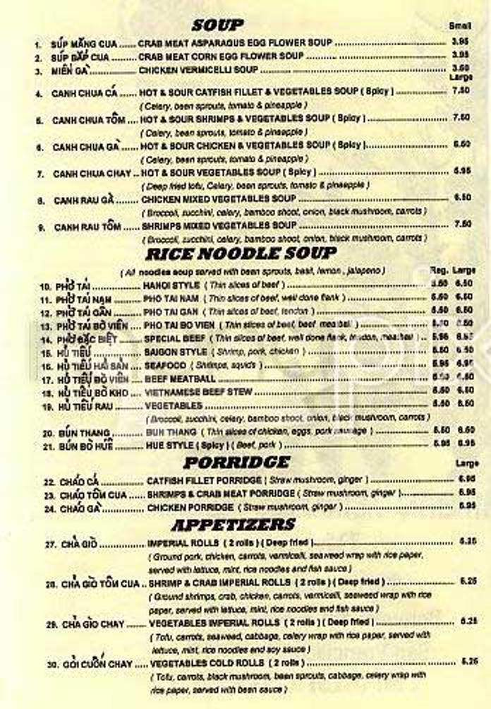 Mai's - San Francisco, CA menu_pic