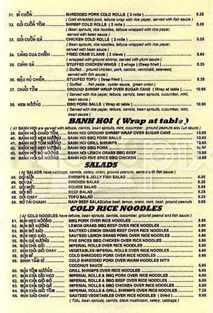 Mai's - San Francisco, CA menu_pic