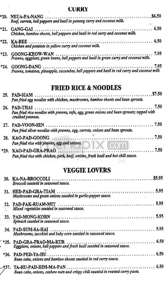 Manivanh Thai - San Francisco, CA menu_pic