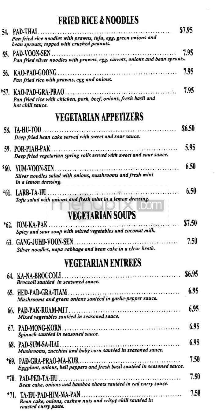 Manivanh Thai - San Francisco, CA menu_pic