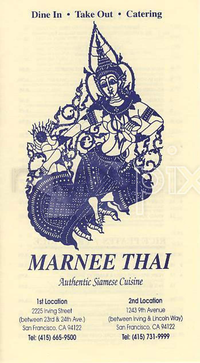 Marnee - San Francisco, CA menu_pic