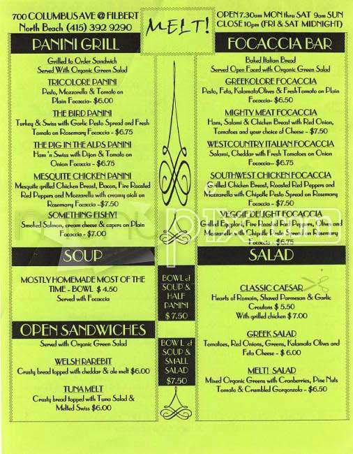 Melt - Leadville, CO menu_pic