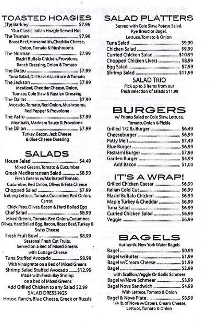 Miller's east coast west deli - San Francisco, CA menu_pic