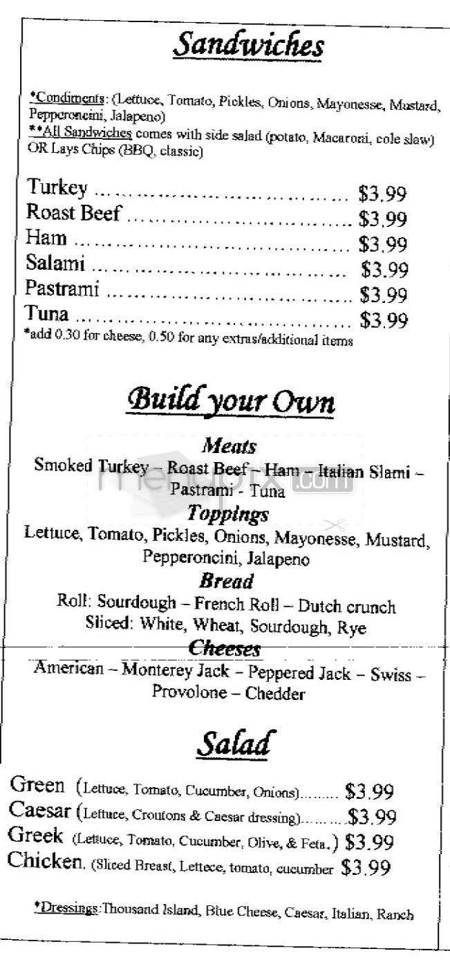 Monterey Deli - San Francisco, CA menu_pic
