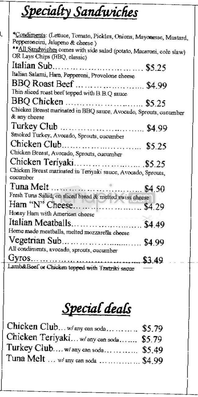 Monterey Deli - San Francisco, CA menu_pic