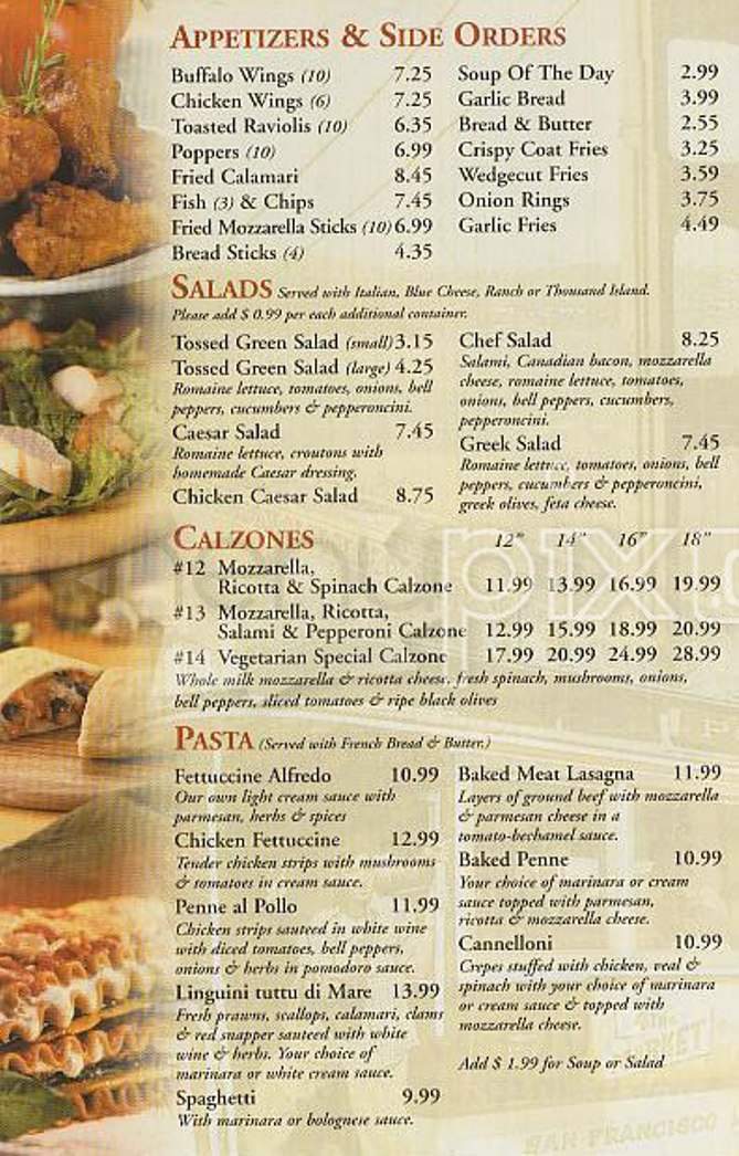 Mr Pizza Man - San Francisco, CA menu_pic