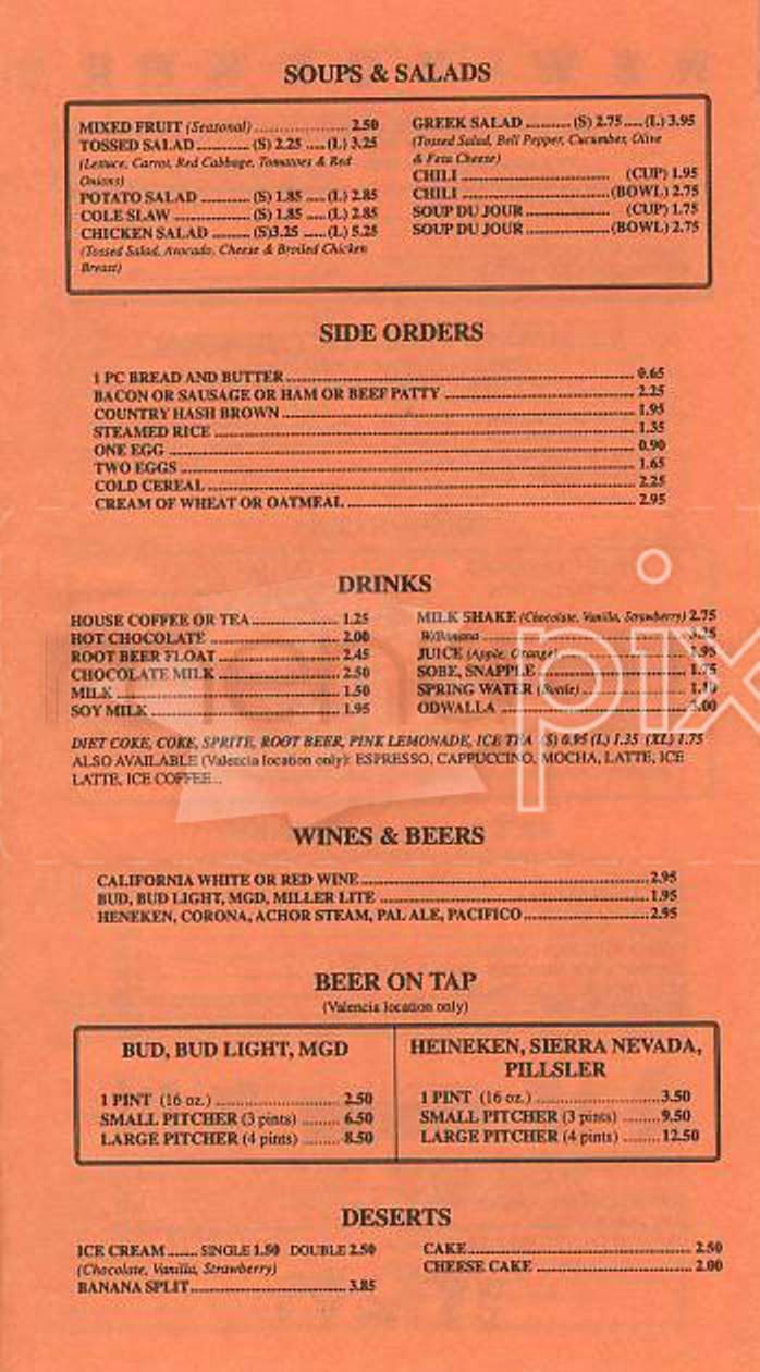 New Yorker's Buffalo Wings - San Francisco, CA menu_pic