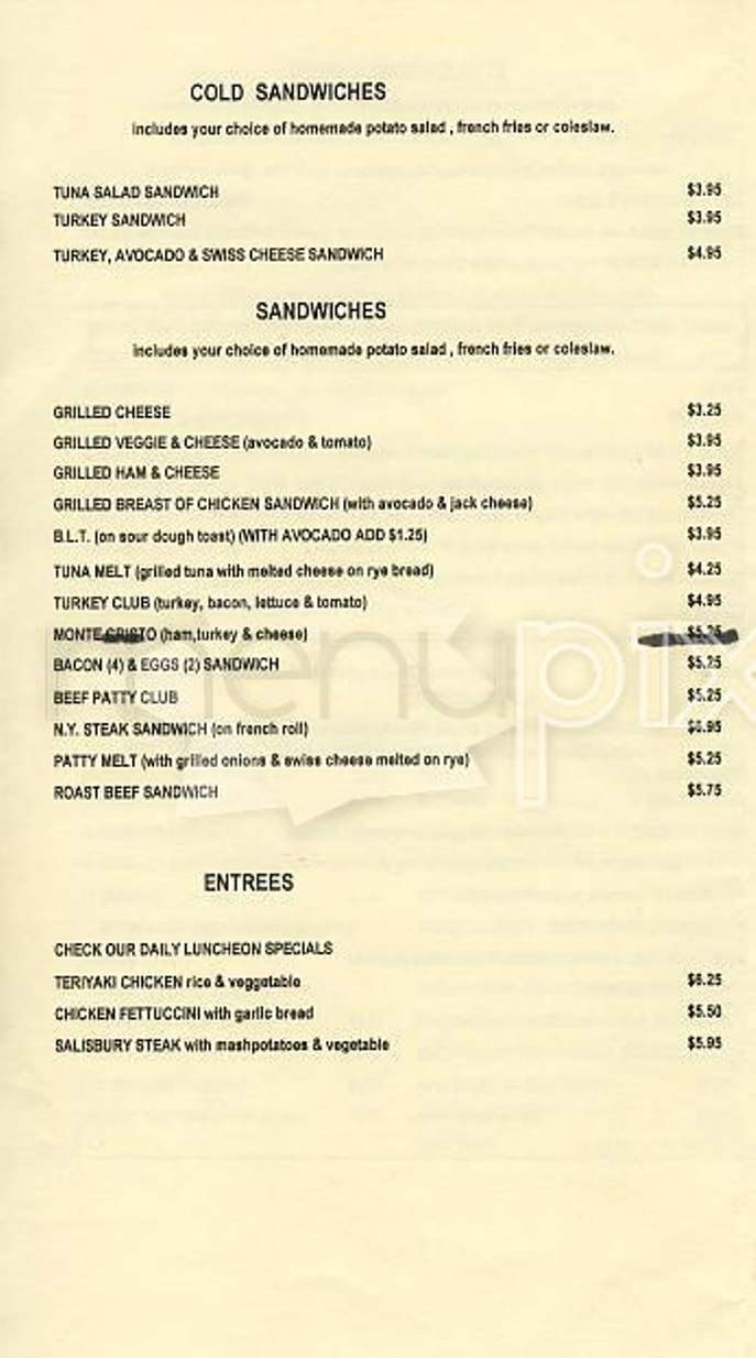 New Village Cafe - San Francisco, CA menu_pic