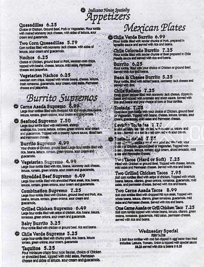 Orale Orale - San Francisco, CA menu_pic