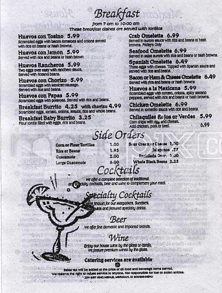 Orale Orale - San Francisco, CA menu_pic